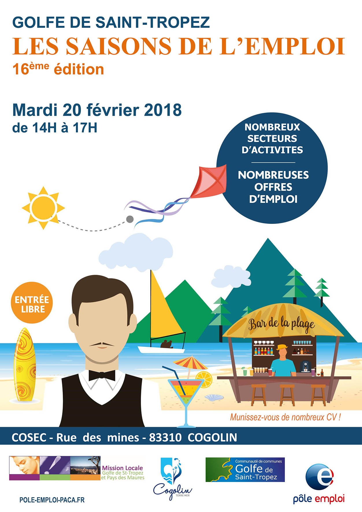 Affiche Les saisons de lemploi 2018 BD