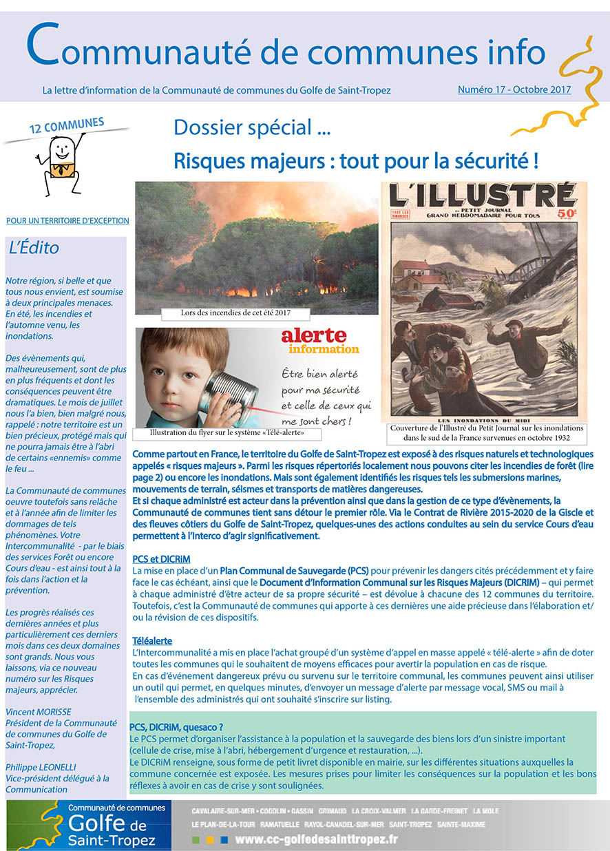 NEWSLETTER 17 RISQUES MAJEURS couv